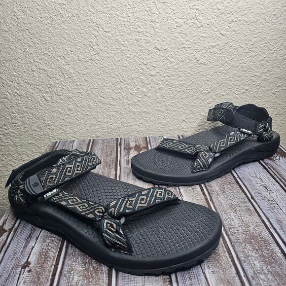Teva Men's blue and white strappy hiking sandals adjustable Size 13 - Picture 1 of 9
